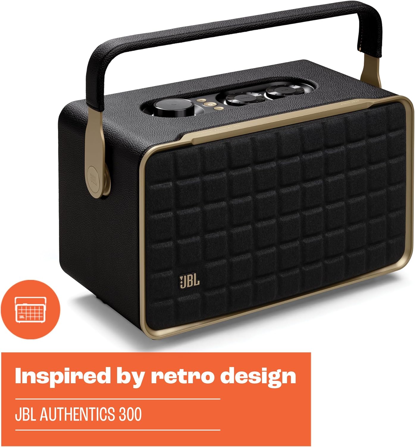 JBL Authentics 300 - Retro Style Wireless Bluetooth/WiFi Home Speaker-Bluetooth Speakers-dealsplant