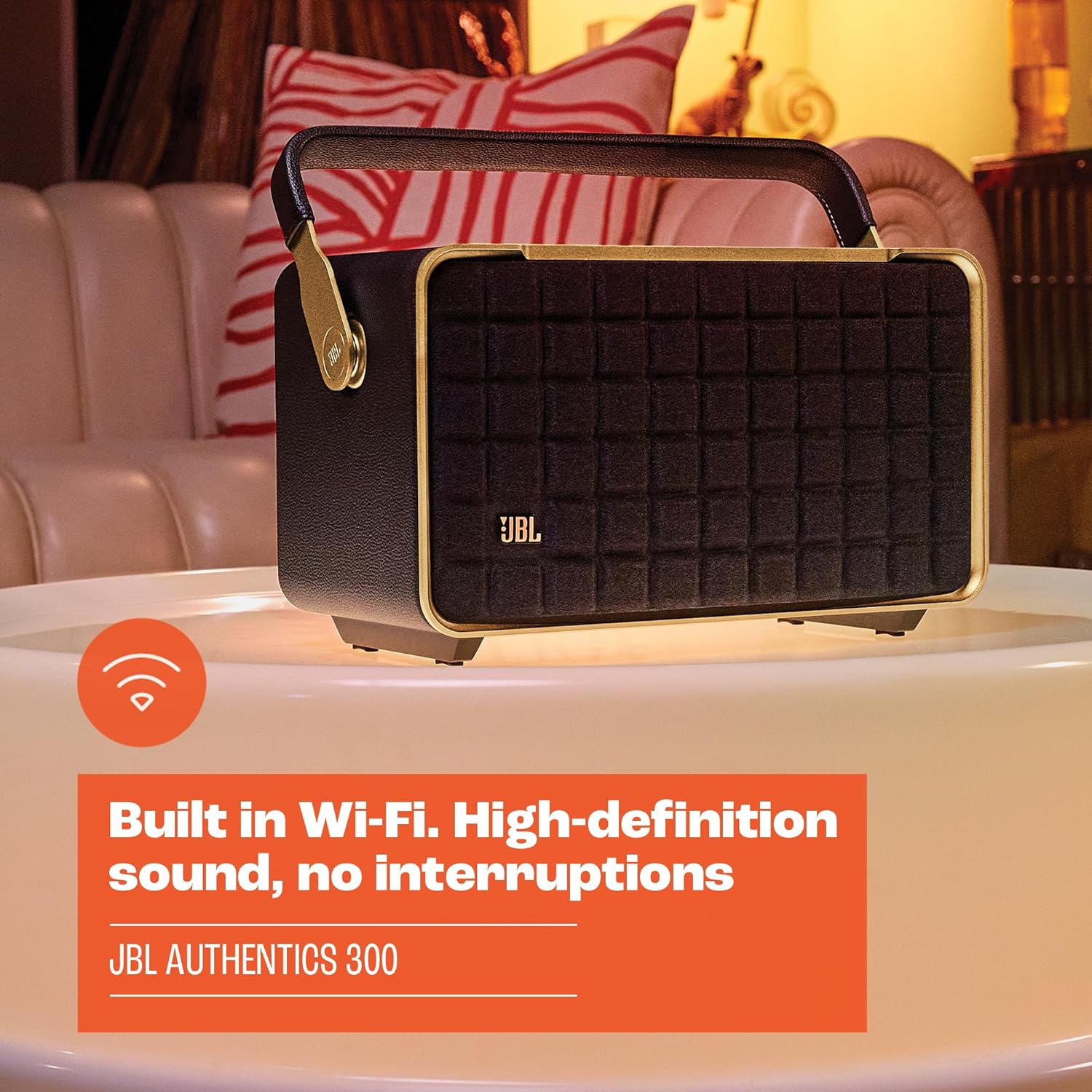 JBL Authentics 300 - Retro Style Wireless Bluetooth/WiFi Home Speaker-Bluetooth Speakers-dealsplant