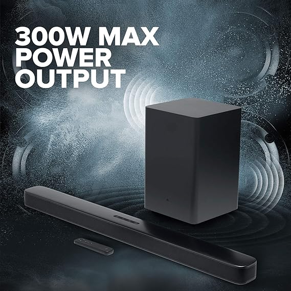 JBL Bar 2.1 Deep Bass, Dolby Digital Soundbar with Wireless Subwoofer for Extra Deep Bass, 2.1 Channel Home Theatre with Remote-Speaker-dealsplant