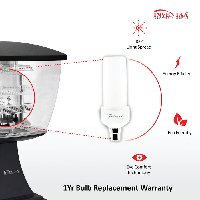 INVENTAA Glasis LED Gate Light 18W For Outdoor Pathway Lighting With 1 Year Replacement Warranty-dealsplant
