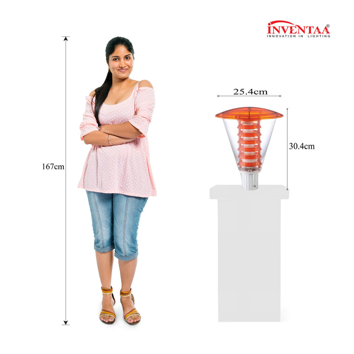 INVENTAA Big Olivia LED Gate Light 18W For Outdoor Gate Pillars With 1 Year Free Bulb Replacement Warranty-dealsplant