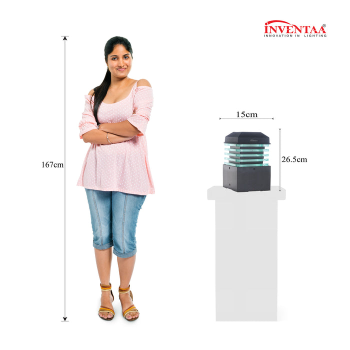 INVENTAA Eberta 6 Inch Ice Cube LED Gate Light For Outdoor Main Gate With 1 Year Replacement Warranty-dealsplant