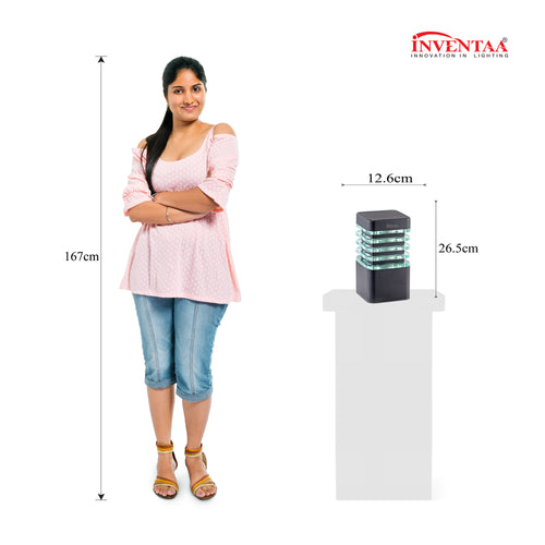 INVENTAA Eberta 5 Inch Ice Cube LED Gate Light 12W For Outdoor Main Gate With 1 Year Replacement Warranty-dealsplant