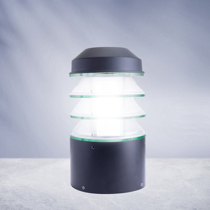 INVENTAA Estela LED Post Top Ice Cube LED Gate Light 12W For Your Modern Entrance Gate With 1 Year Free Bulb Replacement Warranty-dealsplant