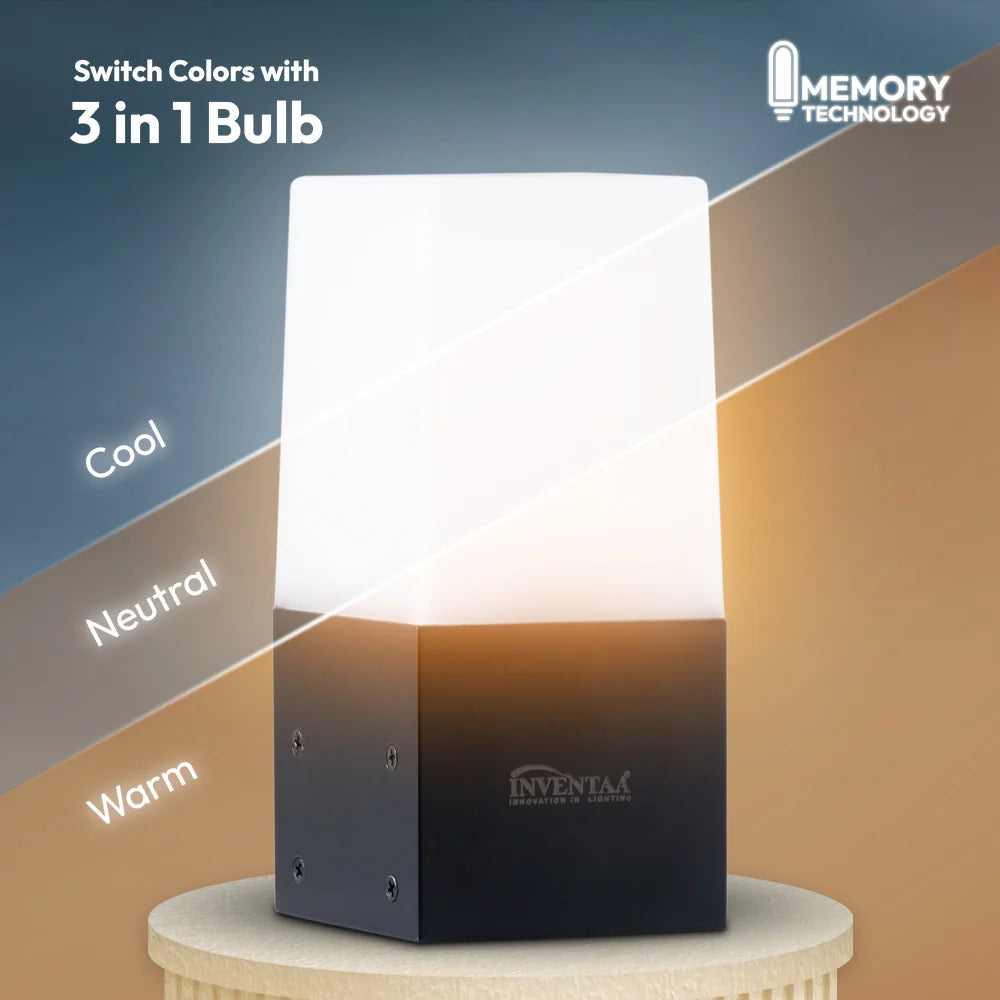 Inventaa Mini Elena 10W Outdoor Gate Light — 3-in-1 LED (Cool, Warm & Neutral White)-Outdoor Lighting-dealsplant