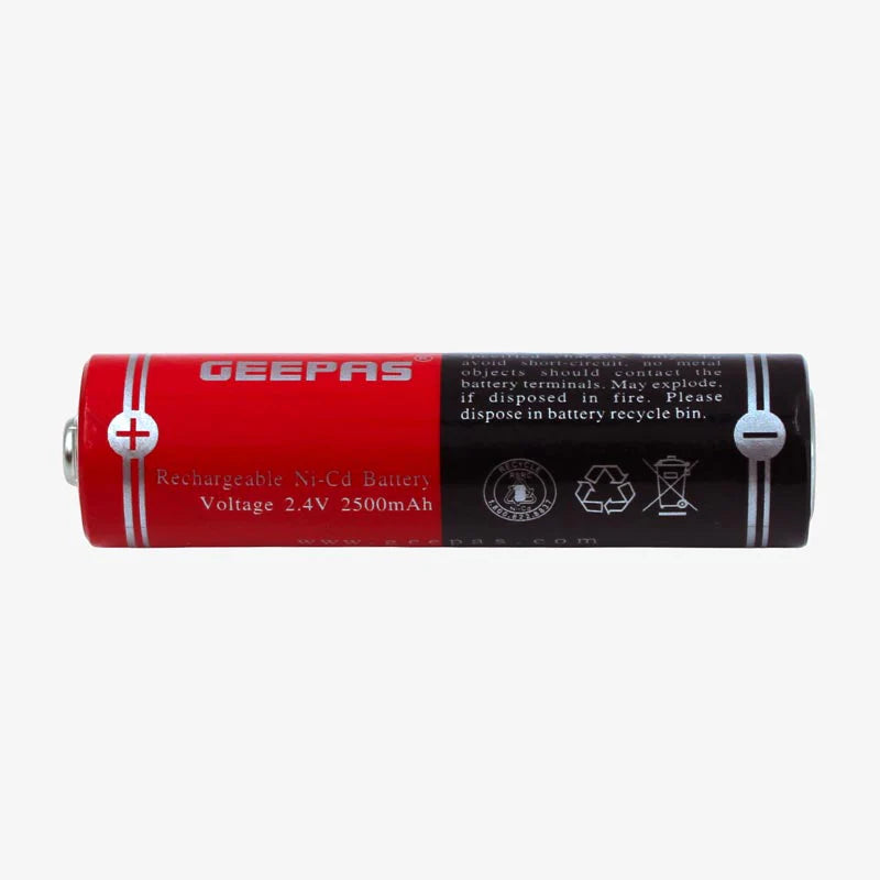 Geepas Premium quality 2.4V 2500mAh Rechargeable Ni-Cd Battery-Batteries-dealsplant