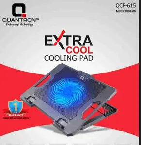 Quantron Extra Cool QCP-615 Expert Cooling Pad, Comfort View, Folding Stand, Multi-Size Use, Holding Heat Dissipation (Single Fan)