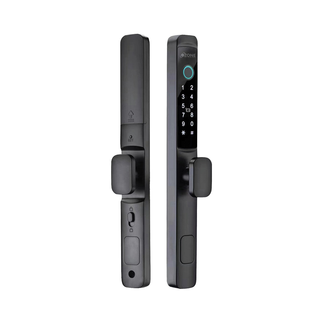 Ozone Narrow Style Wi-Fi Smart Door Lock with 4-way access for Swing & Sliding Doors | Door Thickness: 35-80 mm-Internet Security-dealsplant