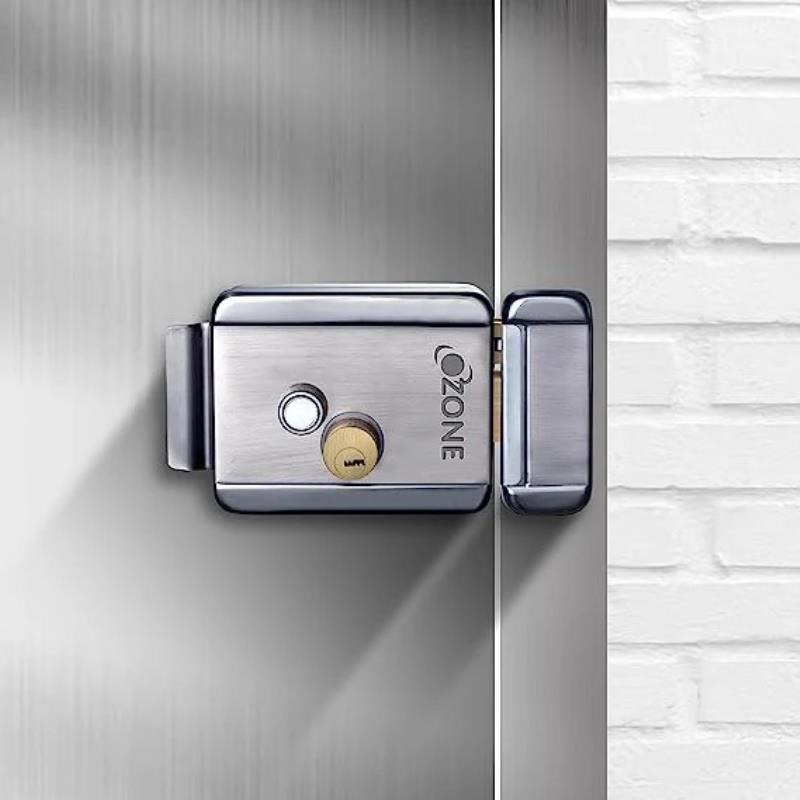 Ozone Electric Rim Lock Smart Lock with 1-way access Left SIDE | Door Thickness: 35-100 mm-Internet Security-dealsplant