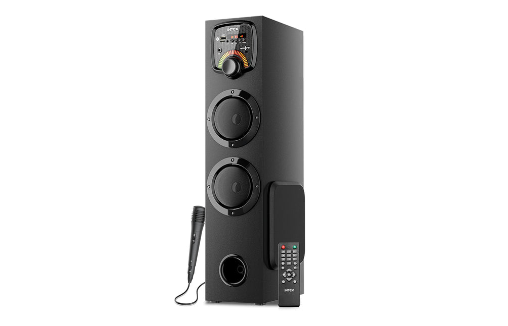 Mic Intex 12004 Tower Speaker Price Intex Home Theatre Tower