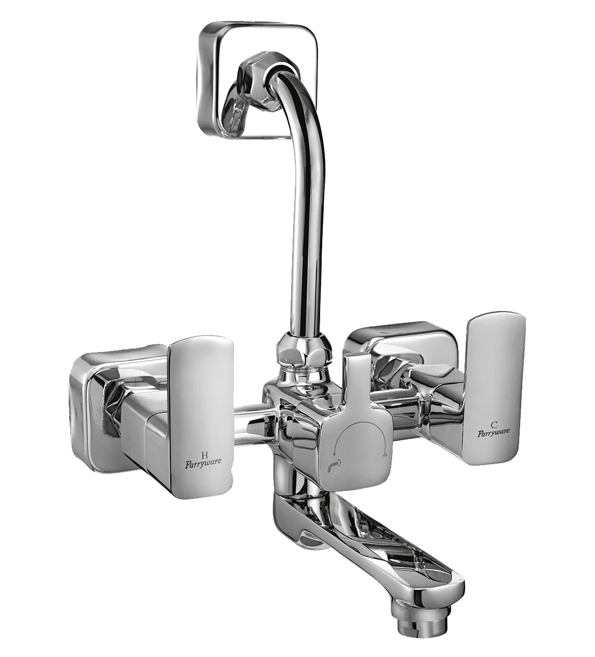 Parryware QUATTRO Wall Mixer 2 in 1 T2316A1-Taps & Dies-dealsplant