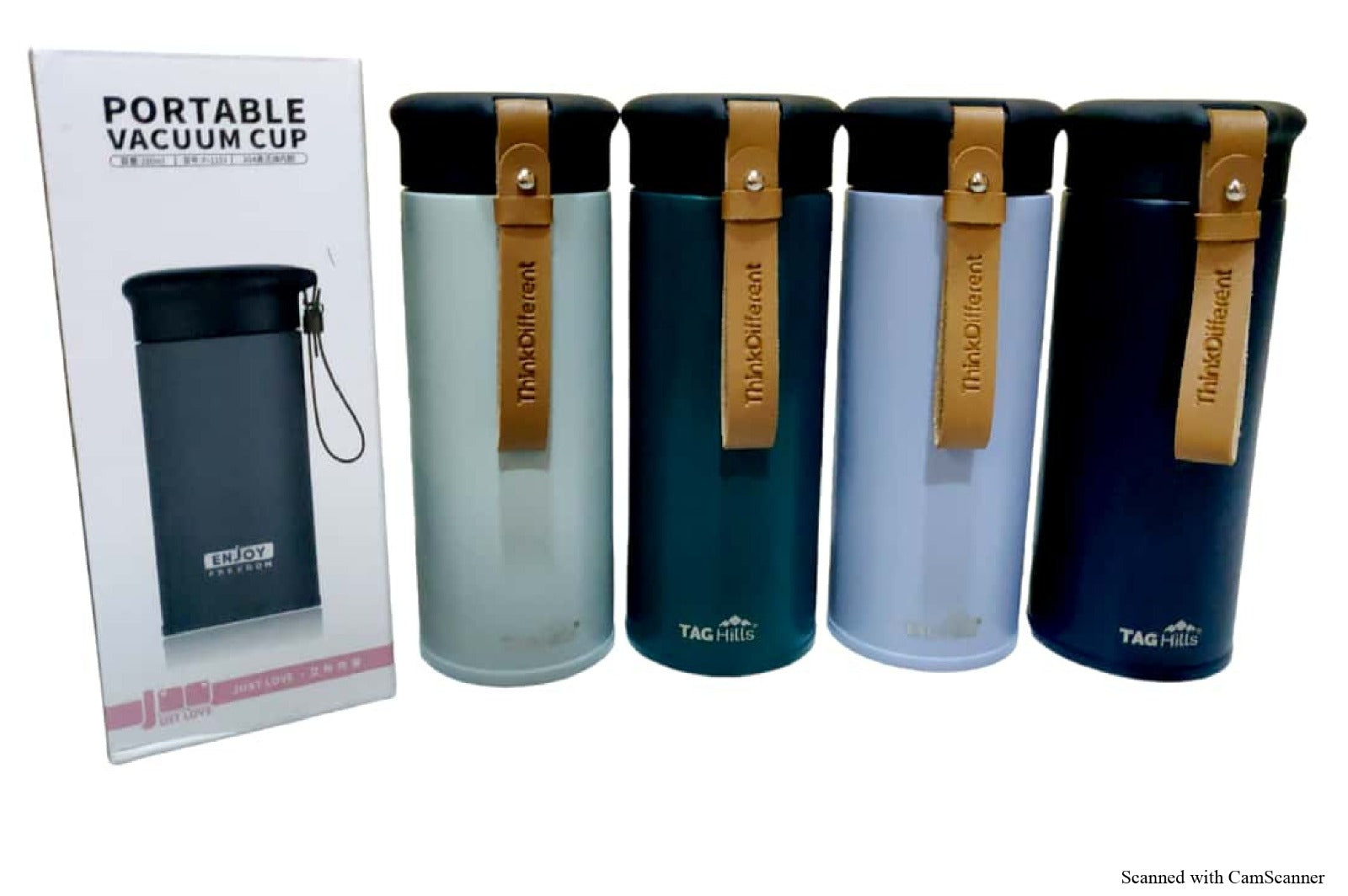 Tag Hills Stainless Steel Hot & Cold portable Water Bottle Flask with Multi Colour set of 3 Each 280Ml-flask-dealsplant