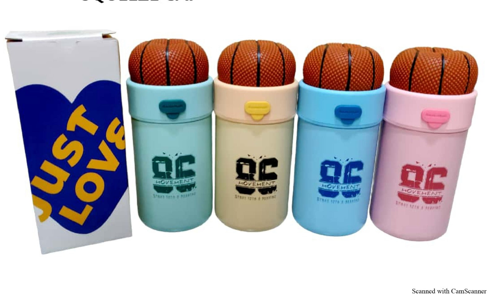 TAG Hills Hot & Cold Water Bottle Flask with basket ball squeeze cup Set of 3, Multi colour Unique Design Each 300 ml-Home & Kitchen Appliances-dealsplant