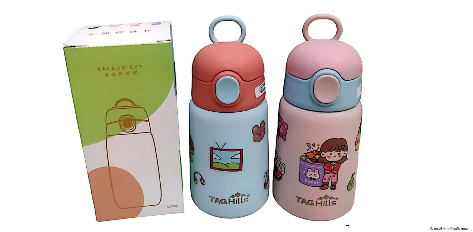 TAG Hills Coffee cup with Hot & Cold sipper cup with DIY stickers Set of 3, Each 320 ml-Home & Kitchen Appliances-dealsplant