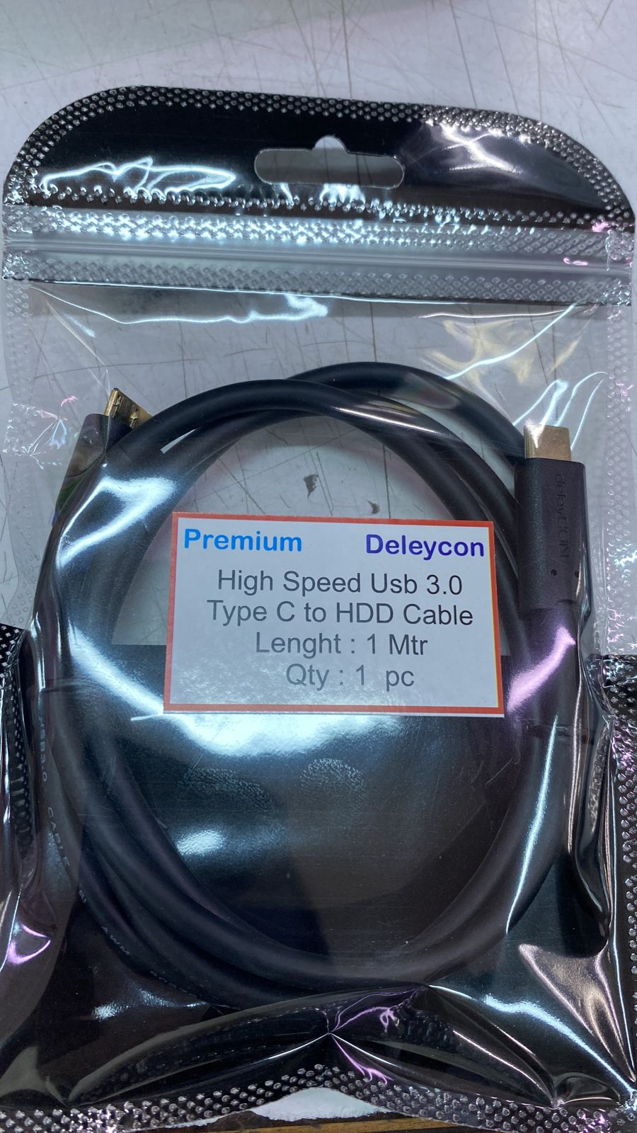 Deleycon USB C to Hard Drive Cable 1-metre-C-type CABLE-dealsplant