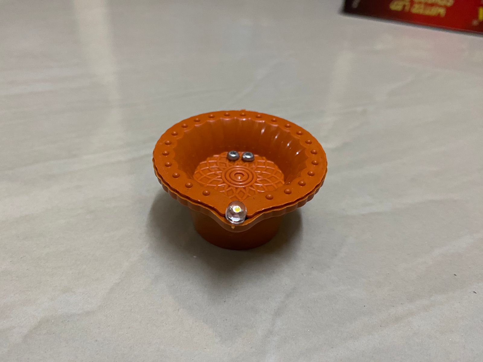 Led Light Water Sensor Diya Artificial Flameless Candle All Occasions Ganapati Navratri Diwali Wedding Party (6-Diya)-LED Lamp-dealsplant