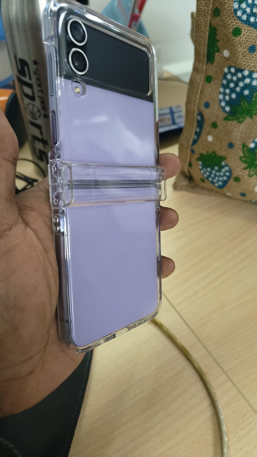 Dealsplant Samsung Galaxy Z Flip 4 Case (2022), Hard shell case Semi-Transparent PC Case-Mobile Back Case-dealsplant