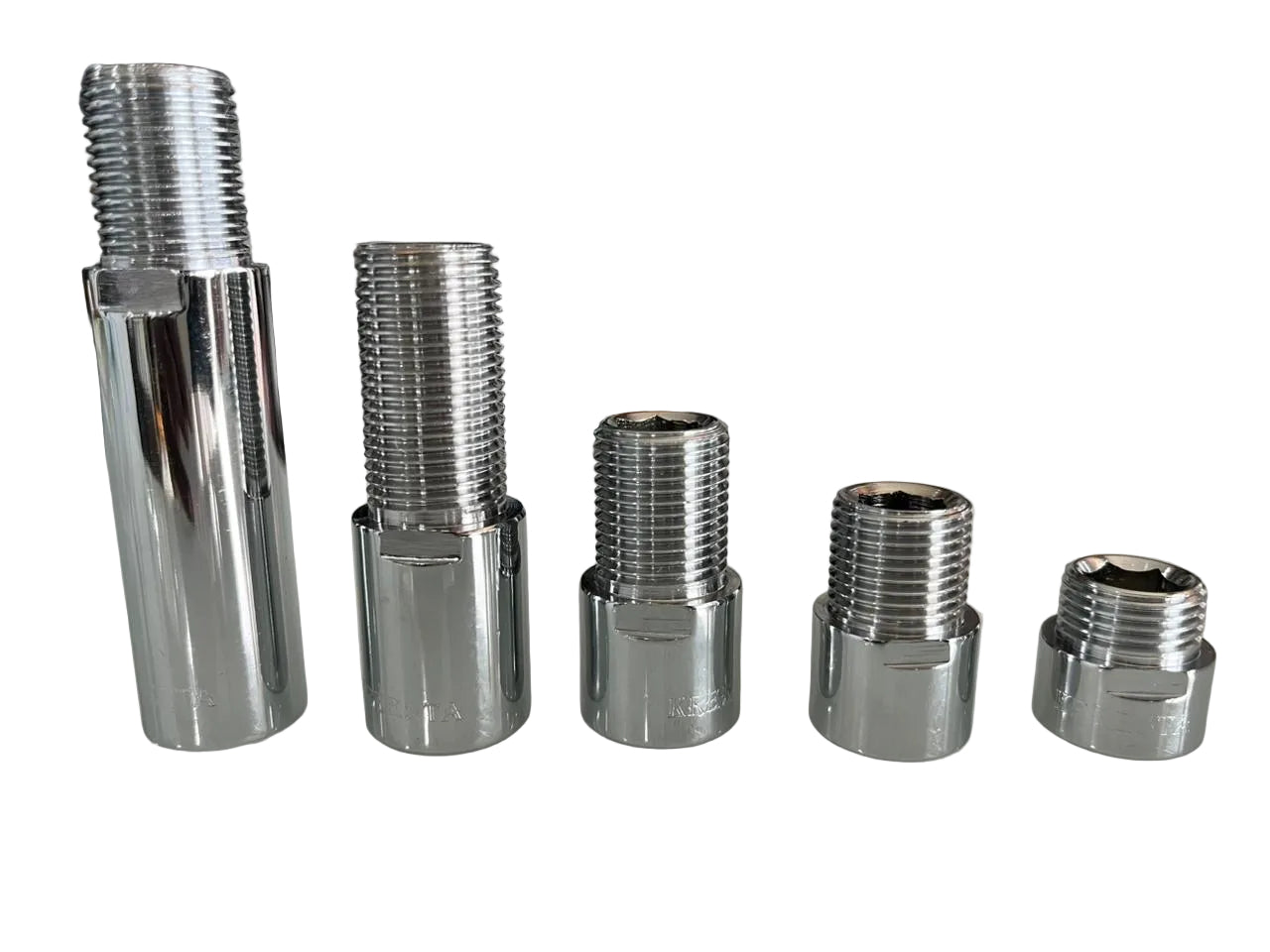 Kreesta Premium Brass Extension Nipple Heavy-Duty Plumbing Connector Rust & Corrosion-Resistant Solid Brass Pipe Fitting (Thread Size 1/2" Inch)-Connectors-dealsplant