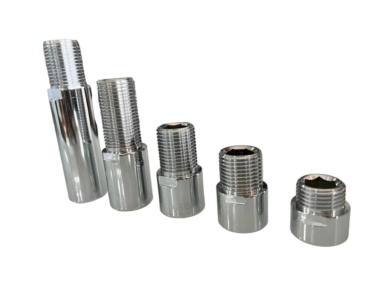 Kreesta Premium Brass Extension Nipple Heavy-Duty Plumbing Connector Rust & Corrosion-Resistant Solid Brass Pipe Fitting (Thread Size 1/2" Inch)-Connectors-dealsplant