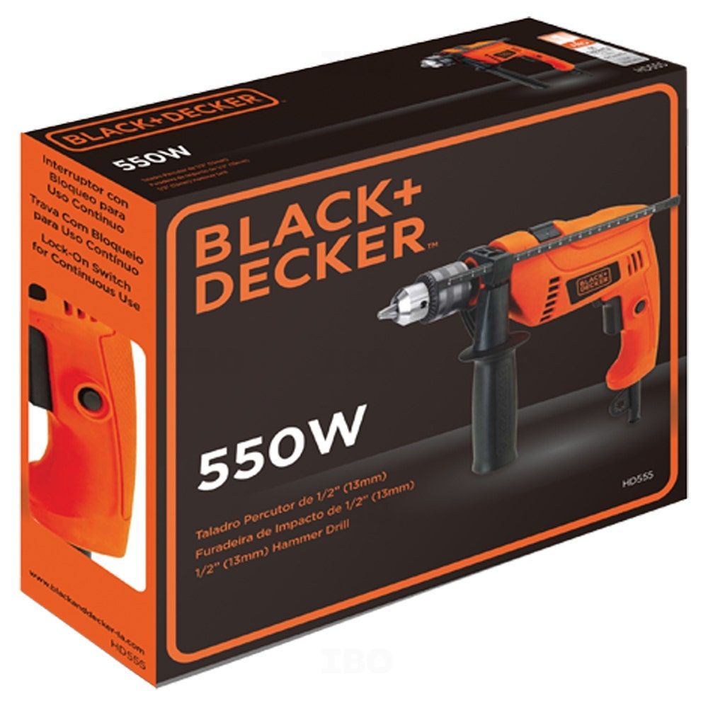 Black & Decker HD555-IN 550 W 13 mm Hammer Drill-Hammer Drill-dealsplant