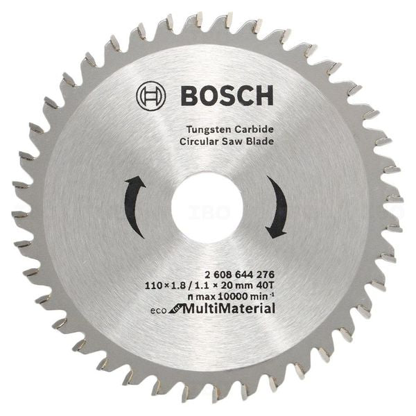 Bosch 2608644276 Eco Series 110x1.8/1.1x20mm 40Teeth Multimaterial Circular Saw Blade-Circular Saw Blade-dealsplant