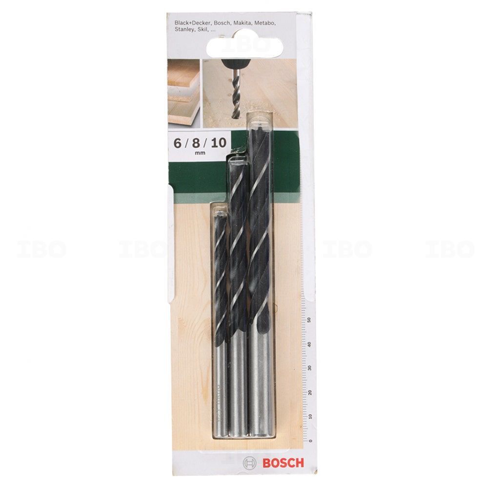Bosch 2609255308 3pcs Wood Drill Bit Set-Wood Drill Bit Set-dealsplant