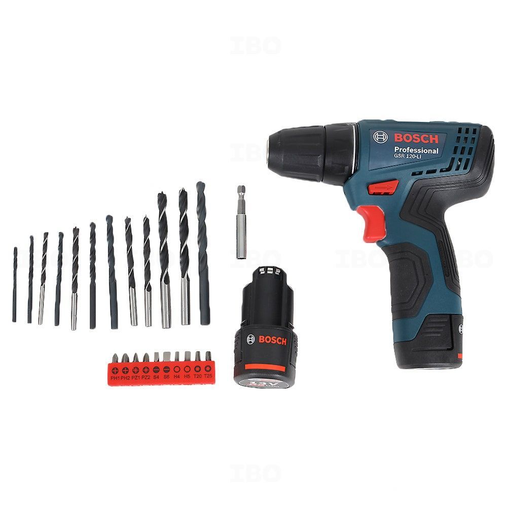 Bosch GSR 120 Li (Double battery) 12 V Cordless Drill Driver-Cordless Drill Driver-dealsplant