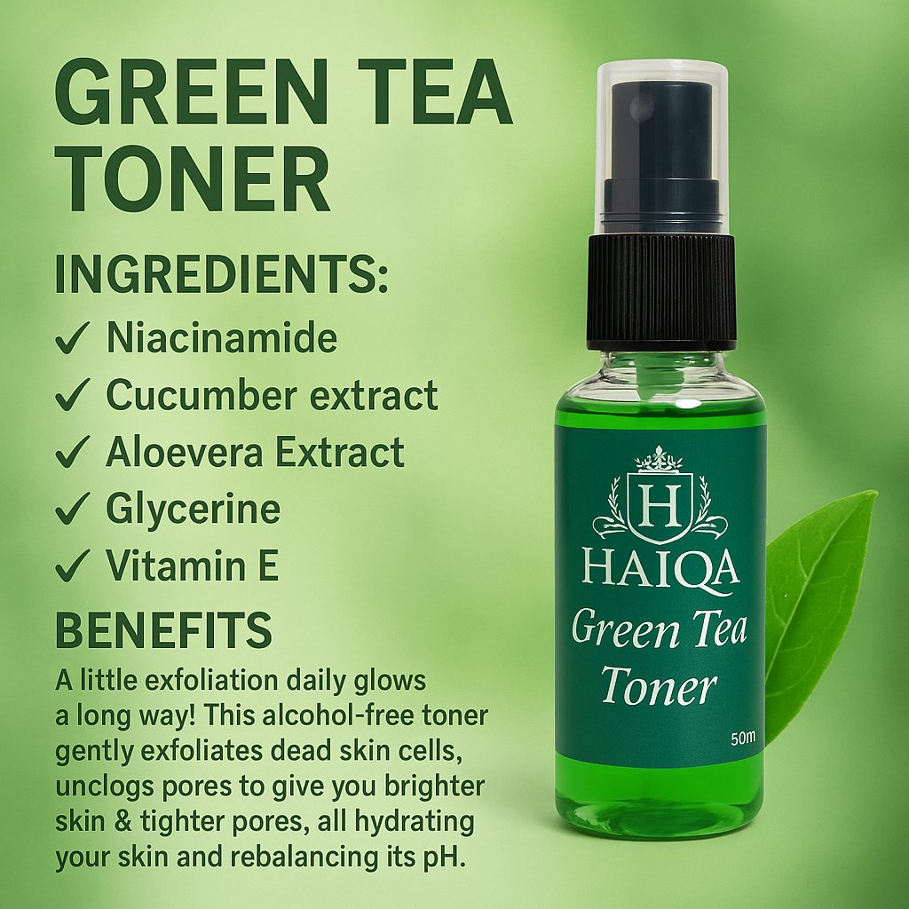 Haiqa Green Tea Toner-50ml-HEALTH & PERSONAL CARE-dealsplant