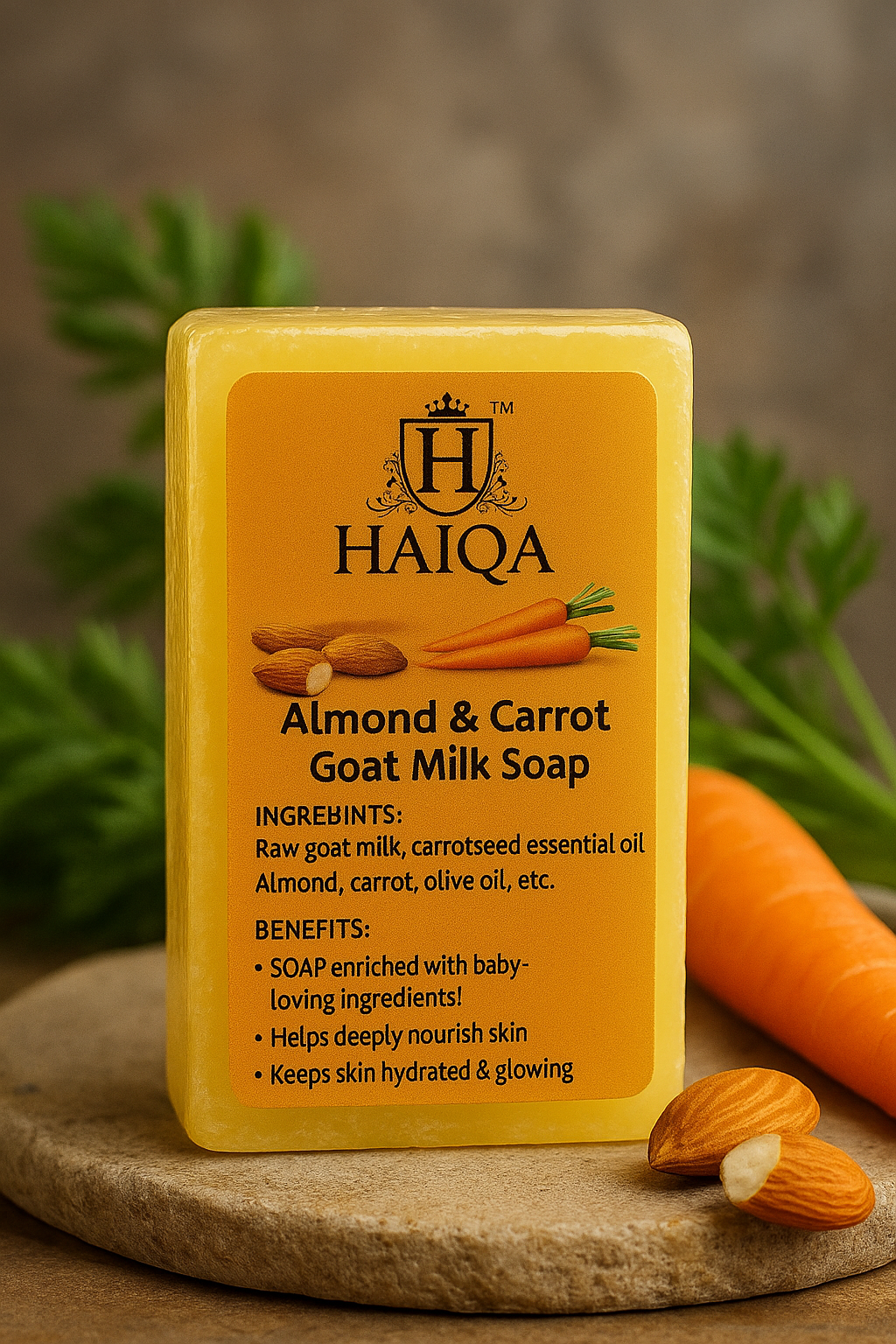 HAIQA ALMOND & CARROT SOAP-100g-HEALTH & PERSONAL CARE-dealsplant