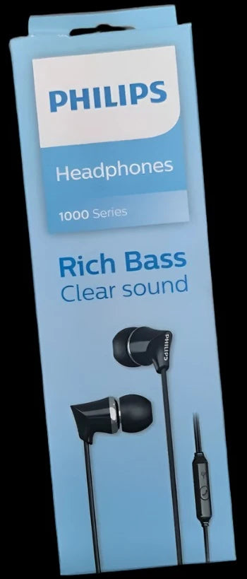 Philips Audio TAE1136 Wired in Ear Earphones with Built in Mic, 10 mm Driver, Powerful bass and Clear Sound-Headphones-dealsplant