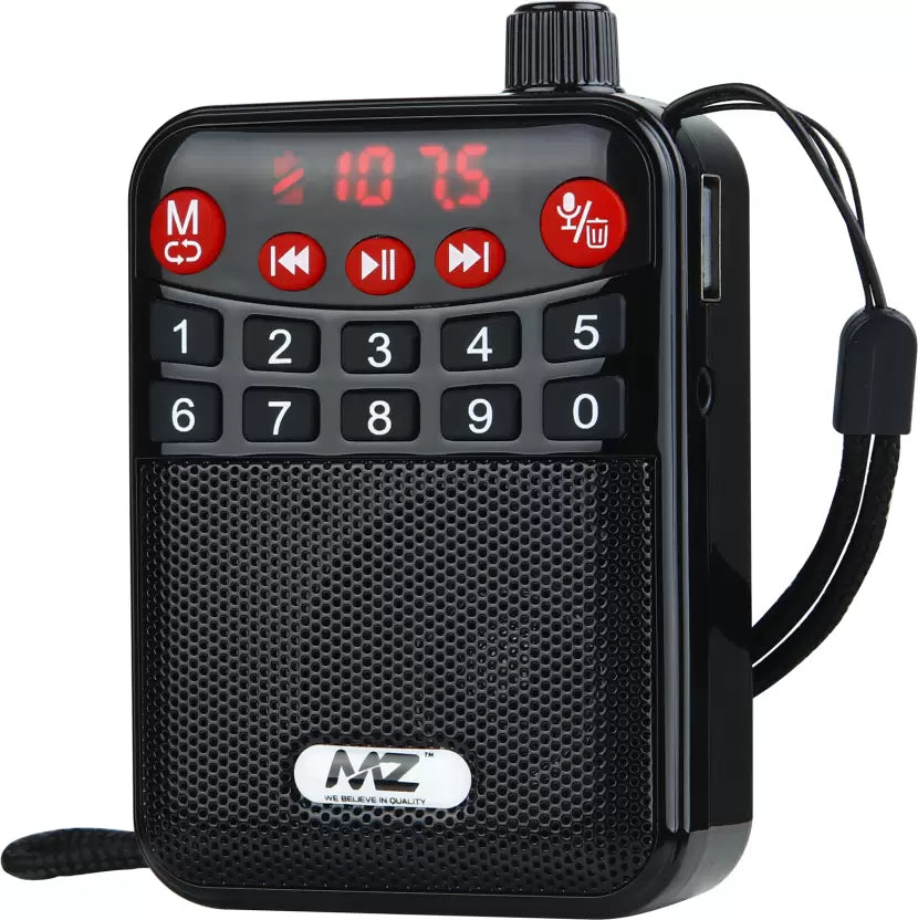 MZ M63VP (Multimedia Digital Player) with Bluetooth FM 3W Speaker FM Radio (Black)-Portable Speaker-dealsplant
