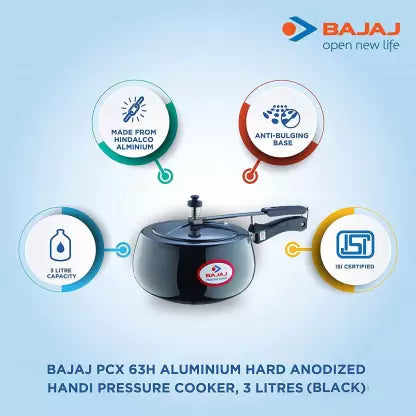 BAJAJ PCX 65H 5 L Pressure Cooker (Aluminium)-dinning-dealsplant