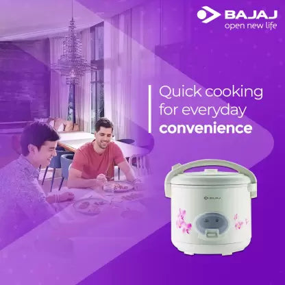 BAJAJ Majesty RCX28 Deluxe Multifunction Electric Rice Cooker (2.8 L, White)-dinning-dealsplant