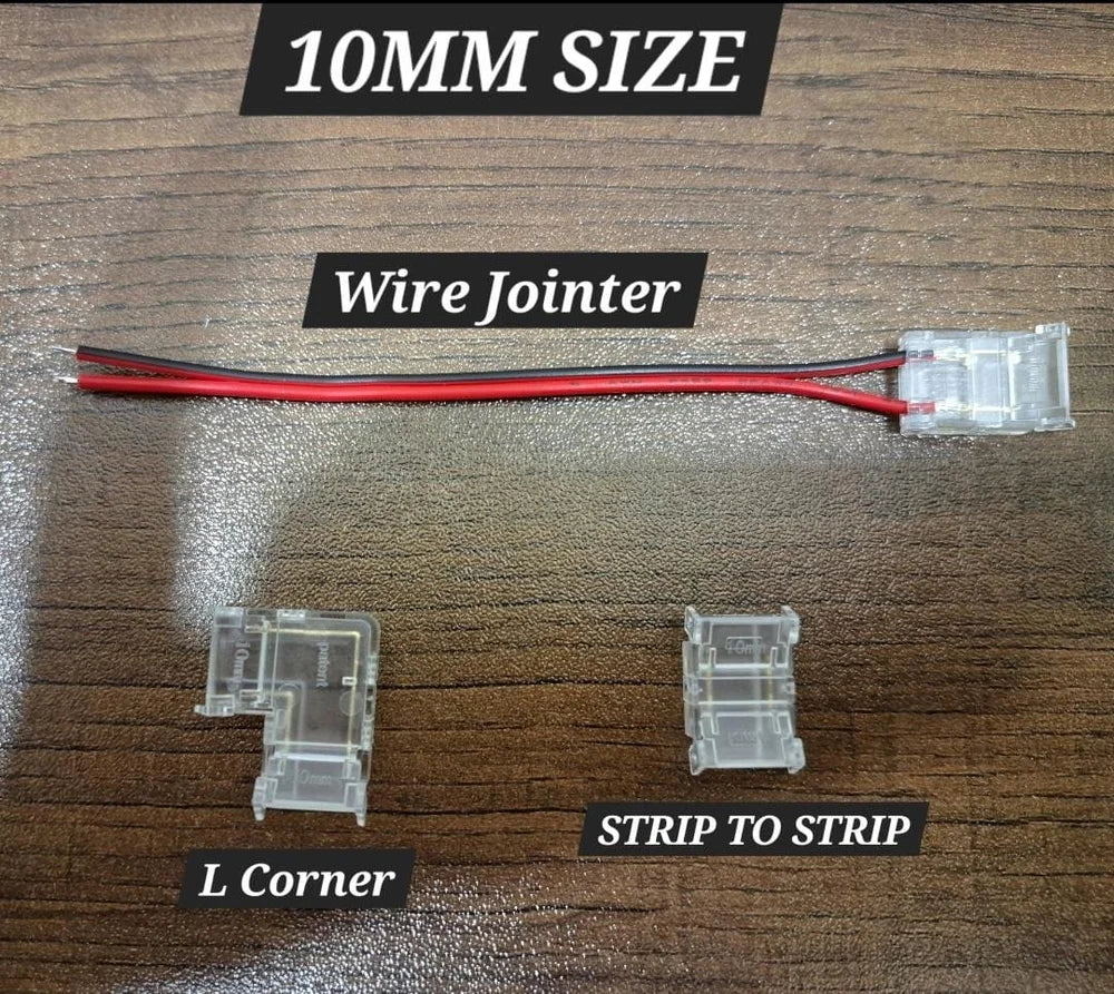 10mm 2-Pin Transparent LED Strip Jointer – 10m PVC Wire | Professional Grade-led strip-dealsplant