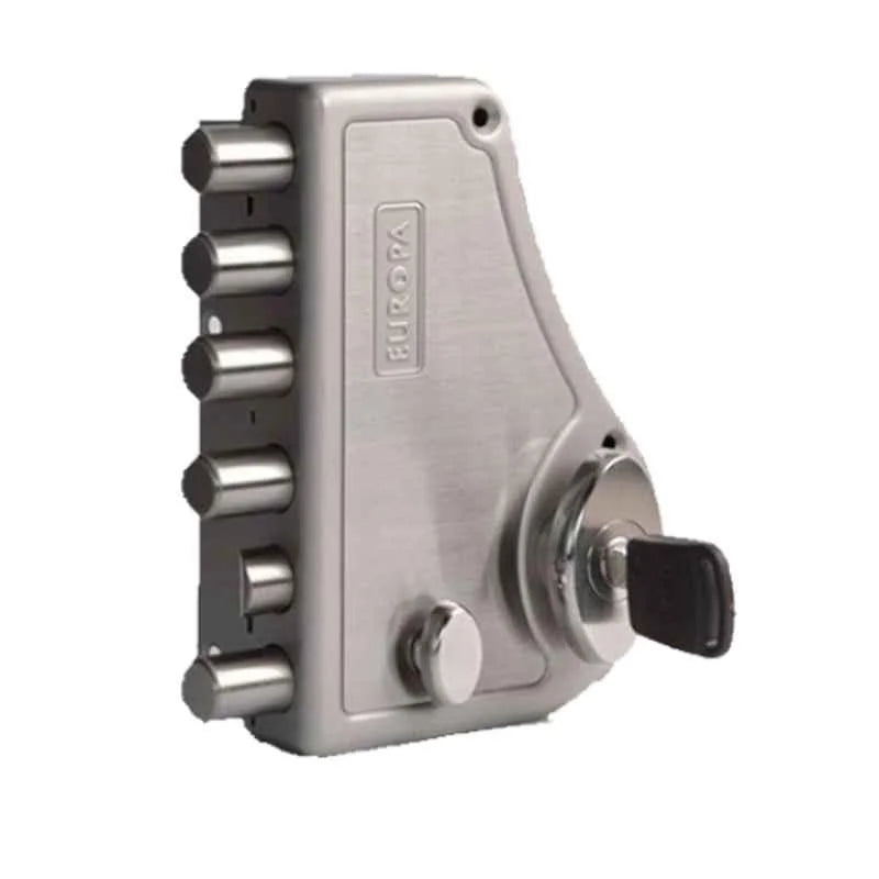 Europa 14 Pin Stainless Steel Main Door Lock with 4 Keys, H340 SN-Door lock-dealsplant