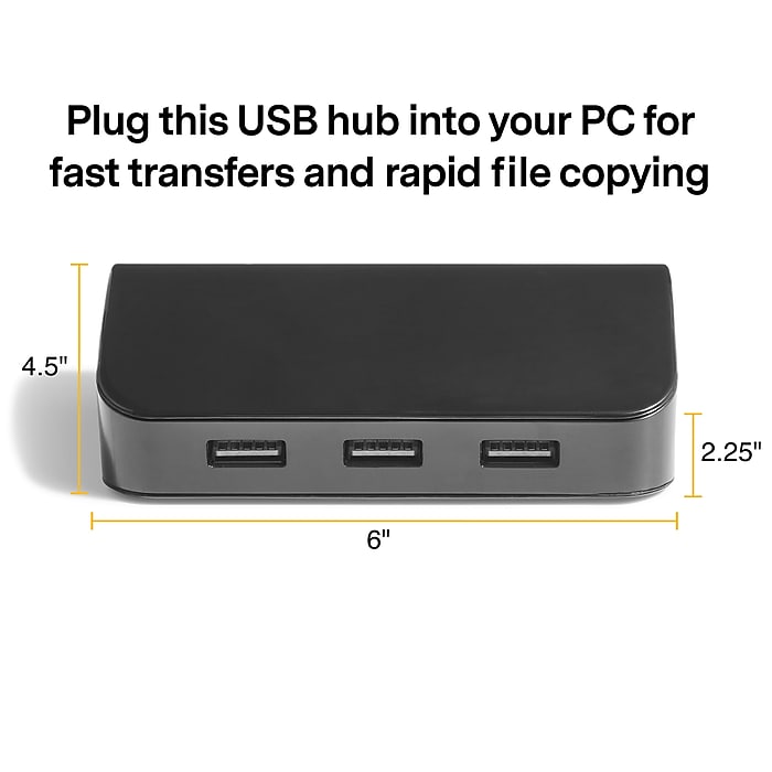 Dealsplant (4-in-1), Multiport Adapter with 1 x USB 3.0 & 3 x USB 2.0 Ports, up to 5 Gbps High Speed Data Transfer for Laptop/PC-USB HUB-dealsplant