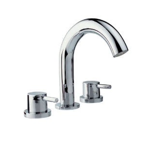 Jaquar Florentine Bathtub Filler Consisting of 2 Control Cocks and one Spout, 20mm Cartridge Size FLR-CHR-5095N-Bath Tub Filler-dealsplant