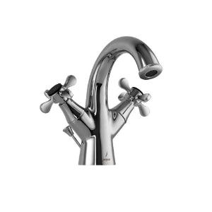 Jaquar Queen's Prime Faucets Central Hole Basin Mixer with Popup Waste SystemQQP-CHR-7169BPM-Basin Mixer-dealsplant