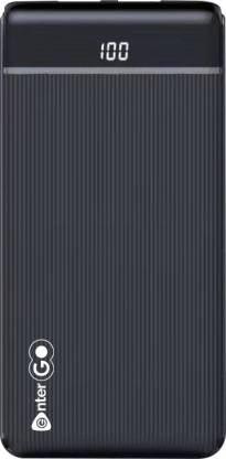 Enter Go 10000 mAh Power Bank (6 W, Fast Charging) (Black, Lithium Polymer)-Power Bank-dealsplant