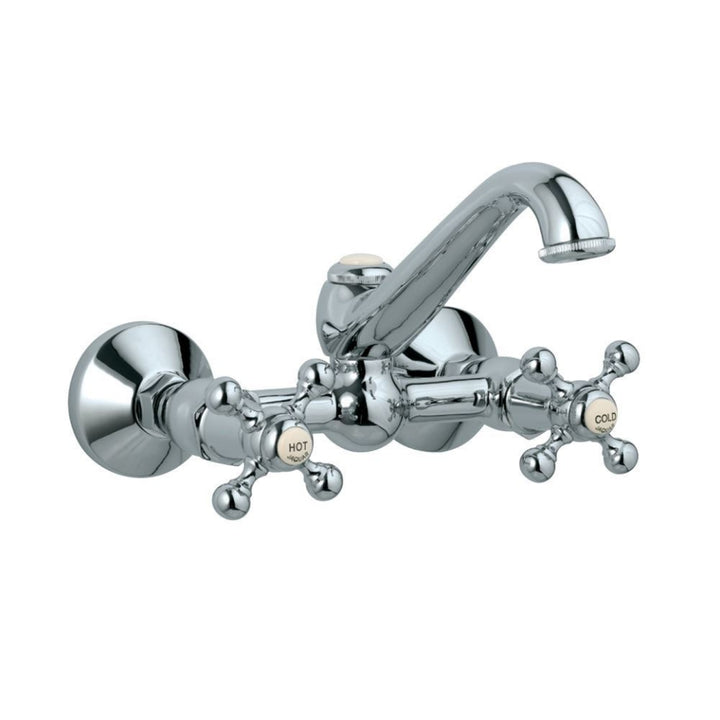 Jaquar Queen’s Sink Mixer with Regular Swivel Spout, Wall Mounted QQT-CHR-7309-sink mixer-dealsplant