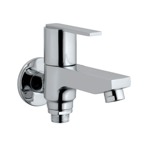 Jaquar Fonte 2 Way Bib Cock with Wall Flange FON-CHR-40041-Bib Cock-dealsplant
