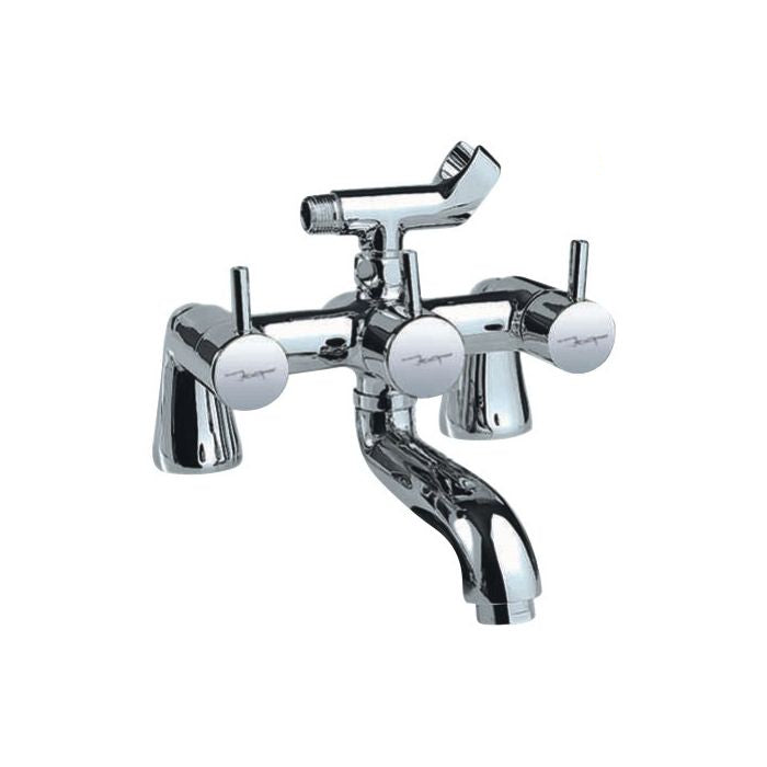 Jaquar Florentine Bathtub Mixer with Telephone Shower Arrangement & Crutch FLR-CHR-5271N-Mixer and Diverter-dealsplant