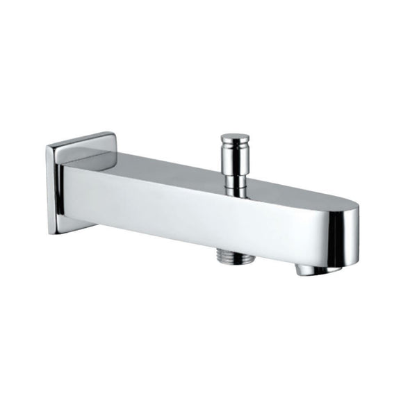 Jaquar Bathtub Spout Chrome SPJ-81463 with Button Attachment For Hand Shower with Wall Flange-Bathtub Spout-dealsplant
