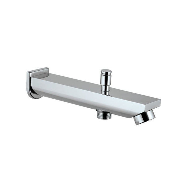 Jaquar D-Shape Bath Spout Chrome SPJ-37463 with Diverter & Wall Flange-Bath Spout-dealsplant