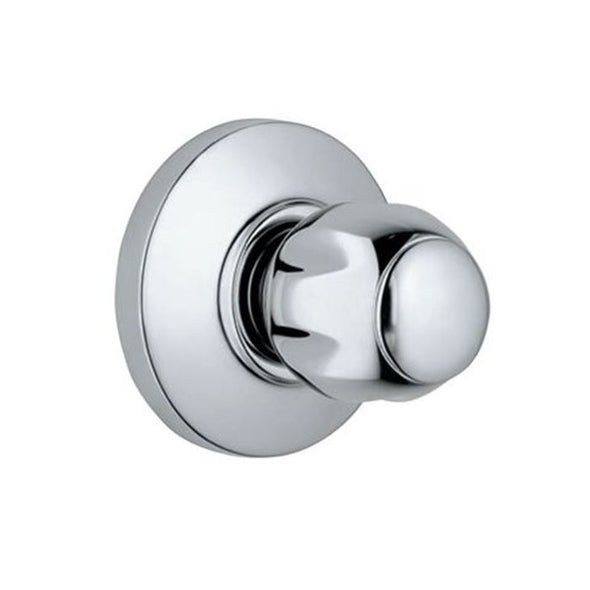 Jaquar Clarion Flush Cock Clarion Chrome CQT 24081 with Wall Flange 25mm (Ceramic Disc Cartridge) with Plain Knob-Flush Cock-dealsplant