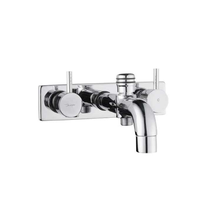 Jaquar Florentine Mixer and Diverter Two Concealed Stop Cock with Bath Spout Button Attachment FLR-CHR-5437N(-Mixer and Diverter-dealsplant