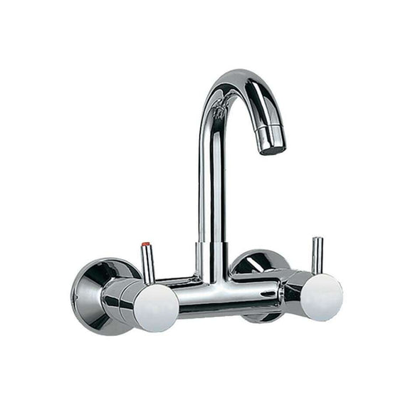 Jaquar Florentine Sink Mixer with Regular Swivel Spout, Wall Mounted FLR-CHR-5309N-sink mixer-dealsplant