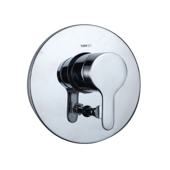 Jaquar Fusion Single Lever 3 Inlet Divertor Chrome FUS-29193K Exposed parts kit Consisting of Operating Lever, Wall Flange & Button Only (-Single Lever 3 Inlet Divertor-dealsplant