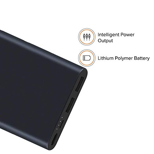 Mi 10000 mAh 3i Lithium Polymer Power Bank | Dual Input and Output Ports | 18W Fast Charging | Metal Body-Power Bank-dealsplant