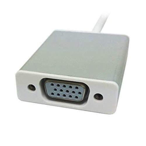 Frackson Genuine USB Type C to VGA USB 3.1 Adapter 1080P Converter for Mac Book Series, Chrome Book Pixel, Surface Book and More- Silver-Converters-dealsplant